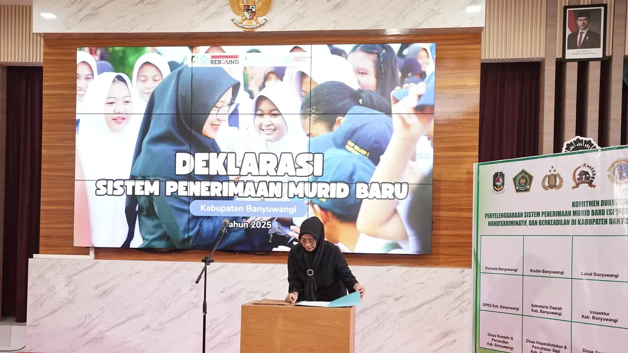 Deklarasi SPMB 2025 Banyuwangi, Bupati Ipuk Tegaskan Semua Anak Harus Sekolah