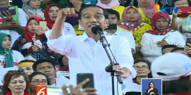 Kampanye di Asahan, Jokowi: Saya Perkirakan di Atas 70 Persen