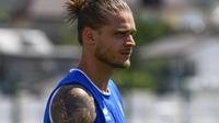 Pemain sayap Timnas Islandia, Rurik Gislason. (AFP/Jonathan Nackstrand)