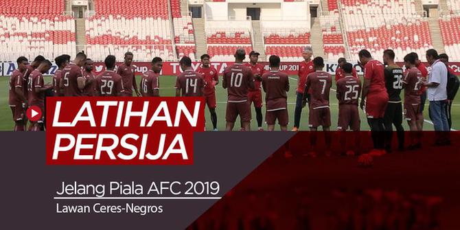 VIDEO: Mengintip Latihan Persija Jelang Hadapi Ceres-Negros di Piala AFC 2019