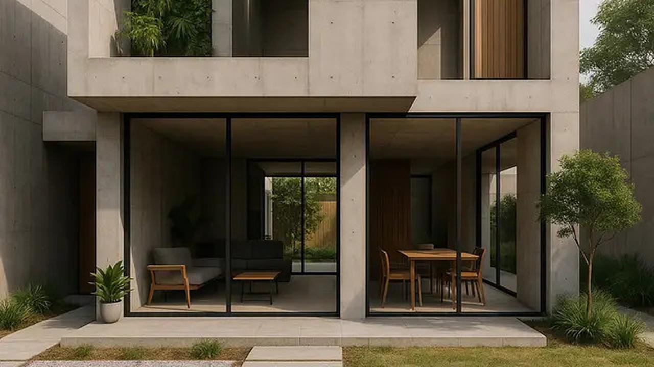 6 Model Rumah Brutalism Minimalis Tren 2025, Maksimalkan Luas Lahan Agar Tetap Estetik