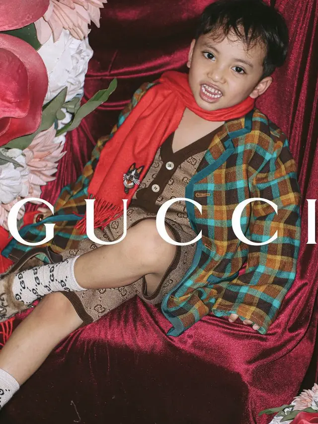 Gaya Xabiru Anak Rachel Vennya Ikut Gucci Model Challenge, credit: @rachelvennya