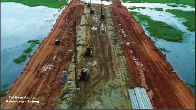 Tol Trans Sumatera ruas Kayu Agung-Pelambang-Betung. Dok Kementerian PUPR