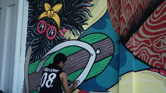 Rayakan Hari Sumpah Pemuda, 5 seniman Bali tuangkan kreasi di Summer Walls