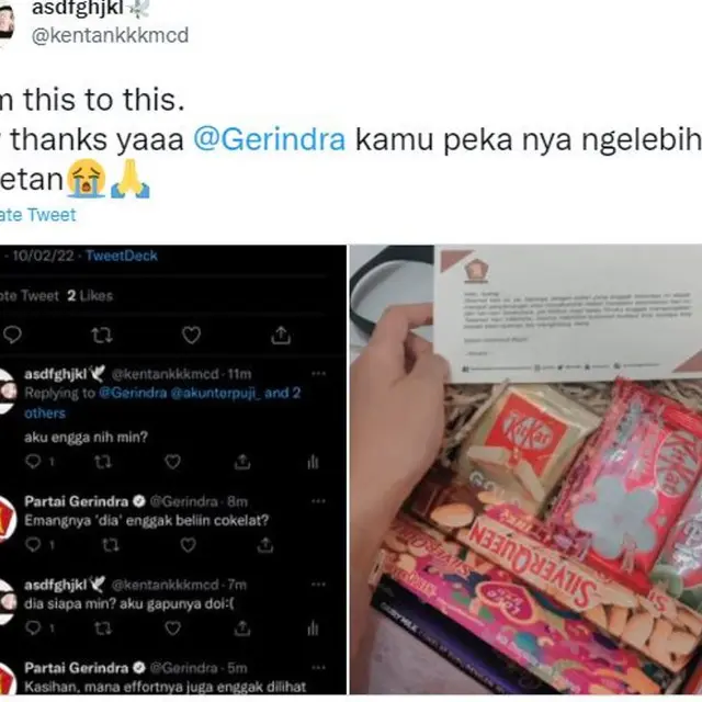 Bukan dari Pacar atau Pasangan, Wanita ini Dapat Cokelat Valentine dari Partai