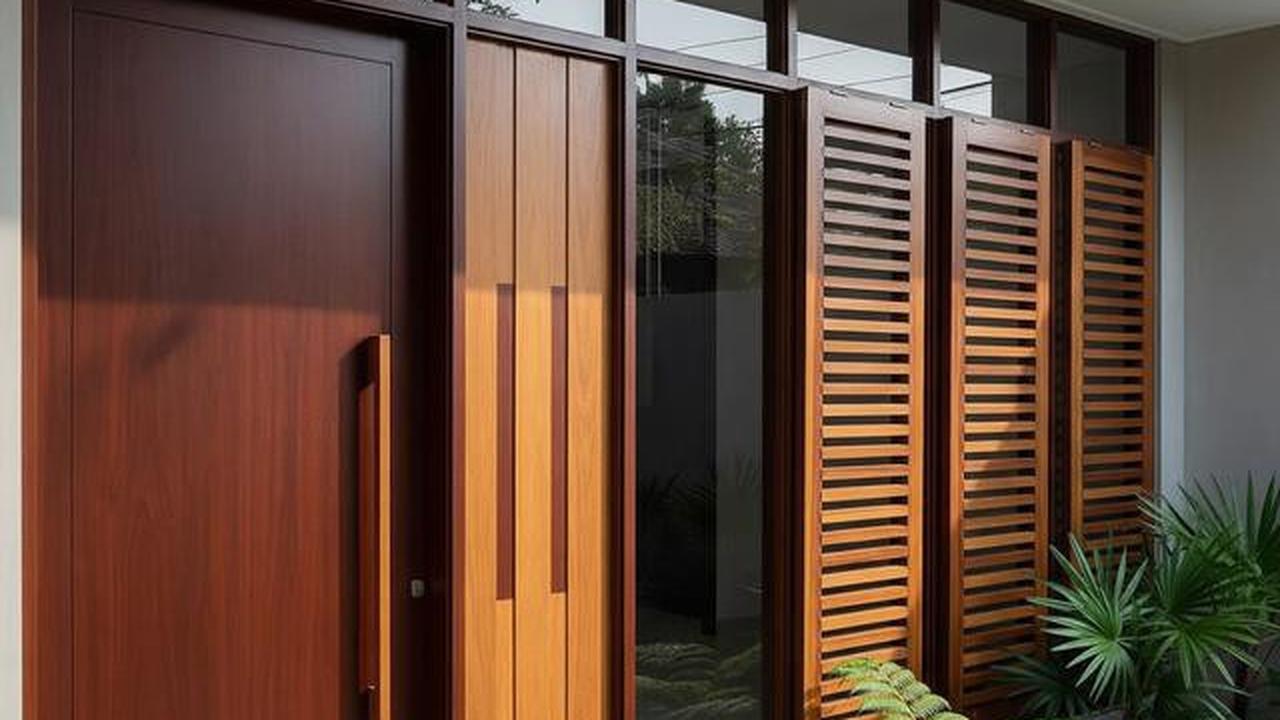 7 Gambar Rumah Minimalis dengan Pintu dan Jendela Beraksen Kayu, Padukan Estetika dan Fungsi