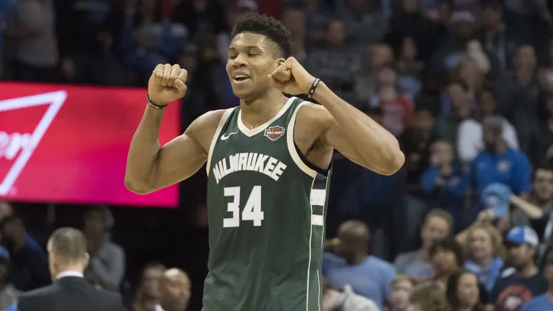 Selebrasi Giannis Antetokounmpo