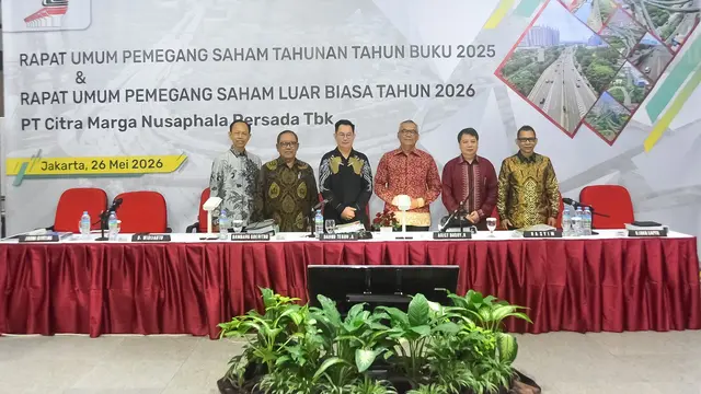 RUPST dan RUPSLB PT Citra Marga Nusaphala Persada Tbk (CMNP) pada tanggal 26 Mei 2026 diGedung Citra Marga. (Dok CMNP)