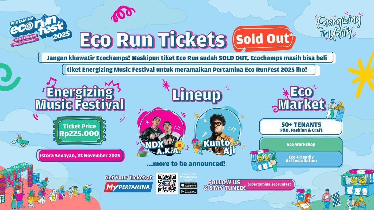Eco Run 2025 Ludes Diborong! Rayakan Gaya Hidup Ramah Lingkungan di Energizing Music Festival yang Meriah