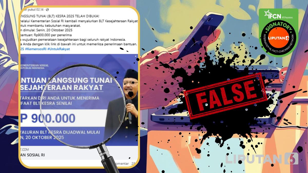 Cek Fakta: Tidak Benar Ini Link untuk Periksa Status Penerima BLT Kesra 2025