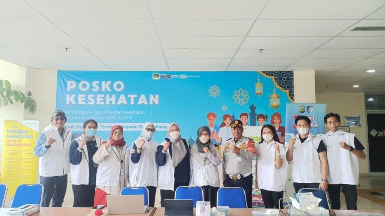 Ratusan Pengemudi Bus Terminal Pulogebang Antusias Ikuti Cek Kesehatan Gratis Selama Arus Mudik-Balik