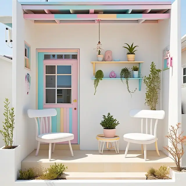 Rumah dengan Sentuhan Warna Pastel
