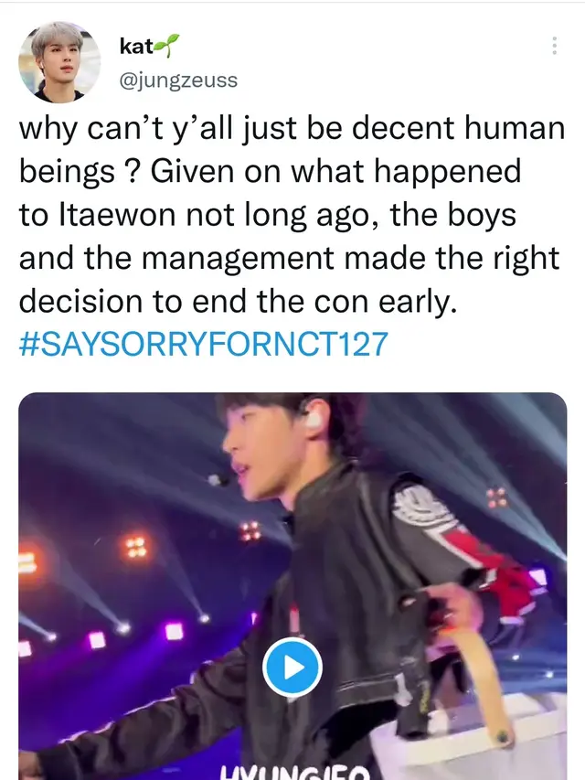 #SAYSORRYFORNCT127 NCTzen Tweet