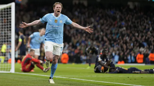 Kevin De Bruyne - Manchester City vs Real Madrid: Leg Kedua Perempatfinal Liga Champions 2023/2024