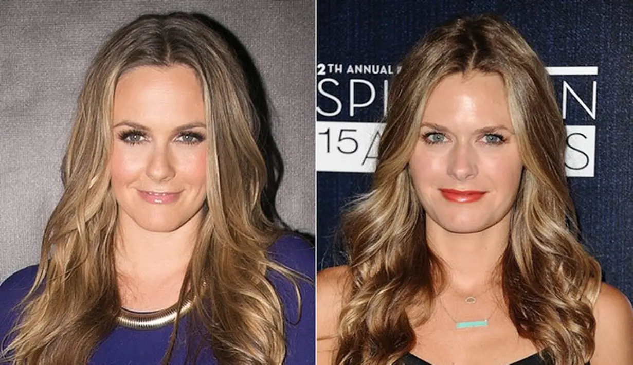 Alicia Silverstone dan Maggie Lawson memang berteman. Namun tak bisa ditampil bahwa mereka punya wajah yang mirip. (People)