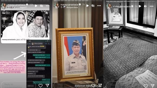 Unggahan Masayu Anastasia mengenai mendiang Doni Monardo. (Instagram/ masayuanastasia)