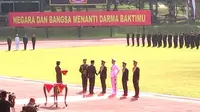 Presiden Jokowi melantik perwira TNI-Polri di Magelang (foto: istimewa)