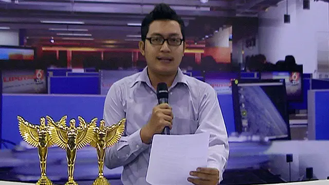 Zainudin Peserta Presenter di International Broadcaster Expo.