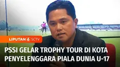 30 hari jelang pertandingan pembuka Piala Dunia U-17 2023. PSSI akan menggelar Trophy Tour di empat kota penyelenggara yaitu, Jakarta, Bandung,  Surabaya, dan Solo. Ketua Umum PSSI menegaskan, gelaran Piala Dunia U-17 akan menjadi ajang pembuktian In...