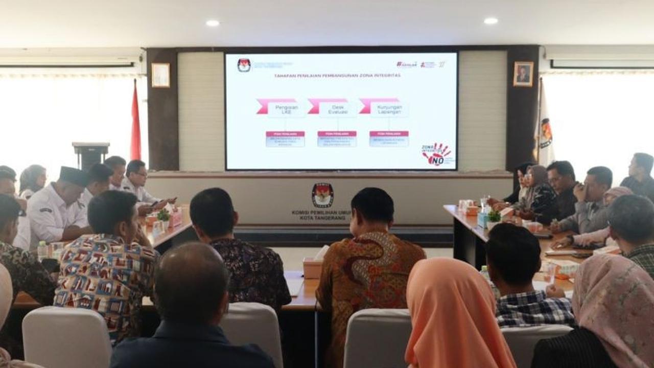 KPU Kota Tangerang Jadi Pusat Studi Banding Pembangunan Zona Integritas