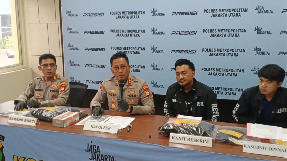 Jumpa pers Kapolsek Metro Penjaringan AKBP Agta Bhuwana soal penculikan lansia di PIKJumpa pers Kapolsek Metro Penjaringan AKBP Agta Bhuwana soal penculikan lansia di PIK