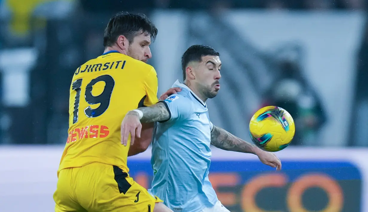 Atalanta selamat dari kekalahan saat bertandang ke markas Lazio pada lanjutan Liga Italia. La Dea memaksakan skor 1-1. (AP Photo/Alessandra Tarantino)