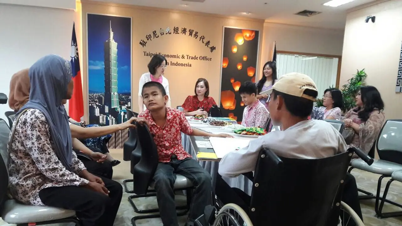 Acara YMM Maria Monique Lastwish dengan perwakilan Taiwan di kantor TETO. (Istimewa)
