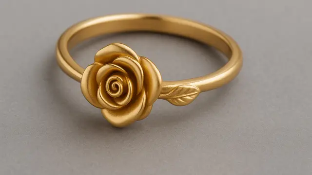 7 Model Cincin Emas Bunga Mawar, Elegan dan Unik untuk Segala Momen