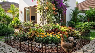 10 Cara Mencegah Ayam Tetangga Merusak Tanaman Hias, Solusi Efektif agar Kebun Tetap Cantik