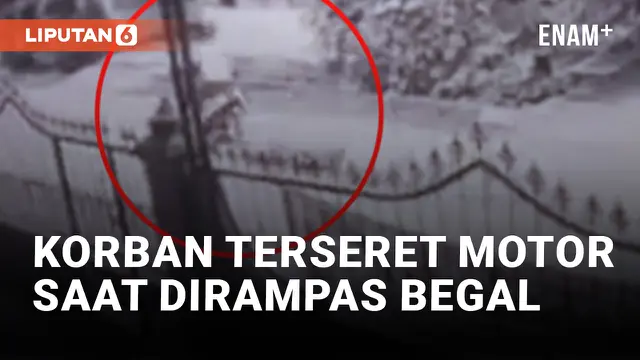 VIDEO: Keji! Korban Begal di Medan Terseret Motor saat Coba Pertahankan Handphone