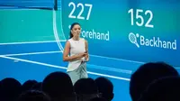 Laporan Liputan6.com dari Bangkok: Fanny Ghassani Bocorkan Rahasia Makin Jago Tenis Berkat Smartwatch