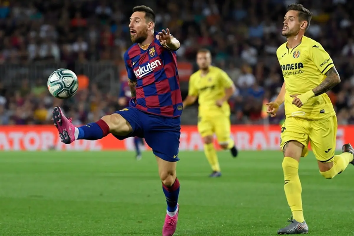 Penyerang Barcelona, Lionel Messi.