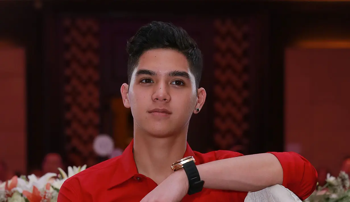 Putra pertama Ahmad Dhani ini pun mengatakan jika dirinya sudah menggunakan parfum sejak ia duduk di bangku SMP. Ia tak mau bau aneh ketika berkeringat dicium oleh orang lain disekitarnya. (Galih W. Satria/Bintang.com)