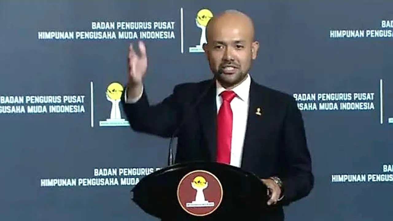 Ketua Umum Himpunan Pengusaha Muda Indonesia (HIPMI) Akbar Himawan Buchari merespons hasil sementara Pemilihan Presiden atau Pilpres 2024 versi hitung cepat (quick count).