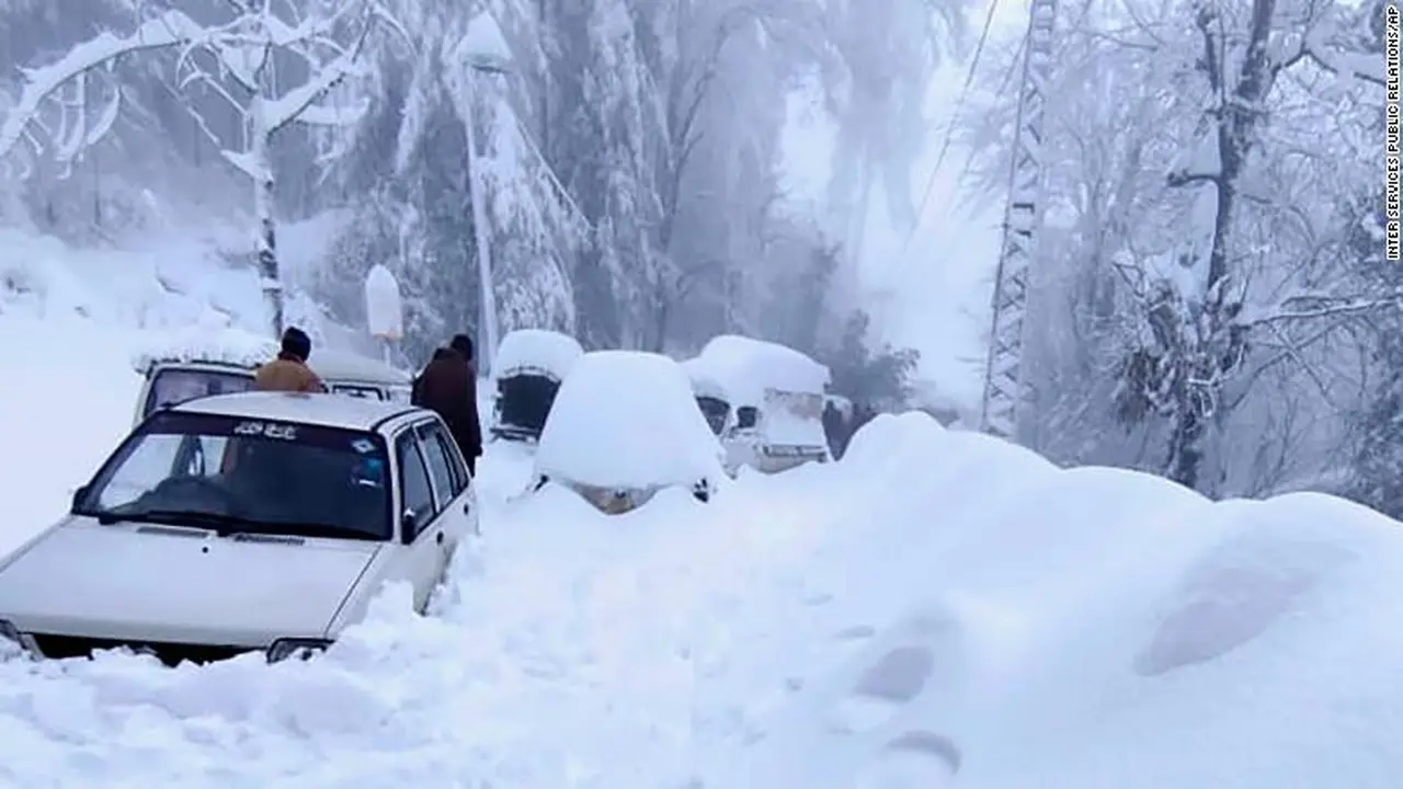 Badai salju Pakistan. (AP)
