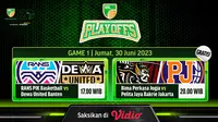 Jadwal dan Live Streaming IBL 2023 Playoffs Mulai 2,6,8 Juli 2023 : Dewa United Banten vs RANS PIK Basketball