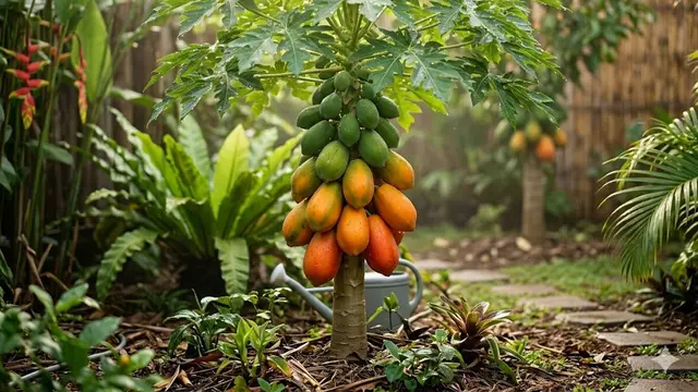 Cara Membuat Pohon Pepaya Pendek dan Berbuah Lebat