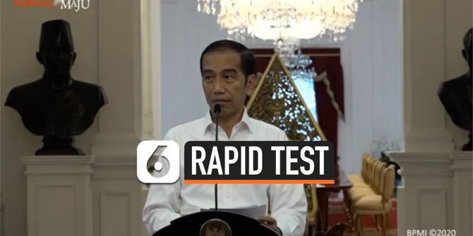 VIDEO: Jokowi Sebut Rapid Test Sudah Dimulai di Jakarta Selatan