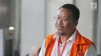 Tersangka penerima dugaan suap anggota DPRD Provinsi Jambi, Supriyono berada di Gedung KPK untuk menjalani pemeriksaan, Jumat (9/2). (Liputan6.com/Herman Zakharai)