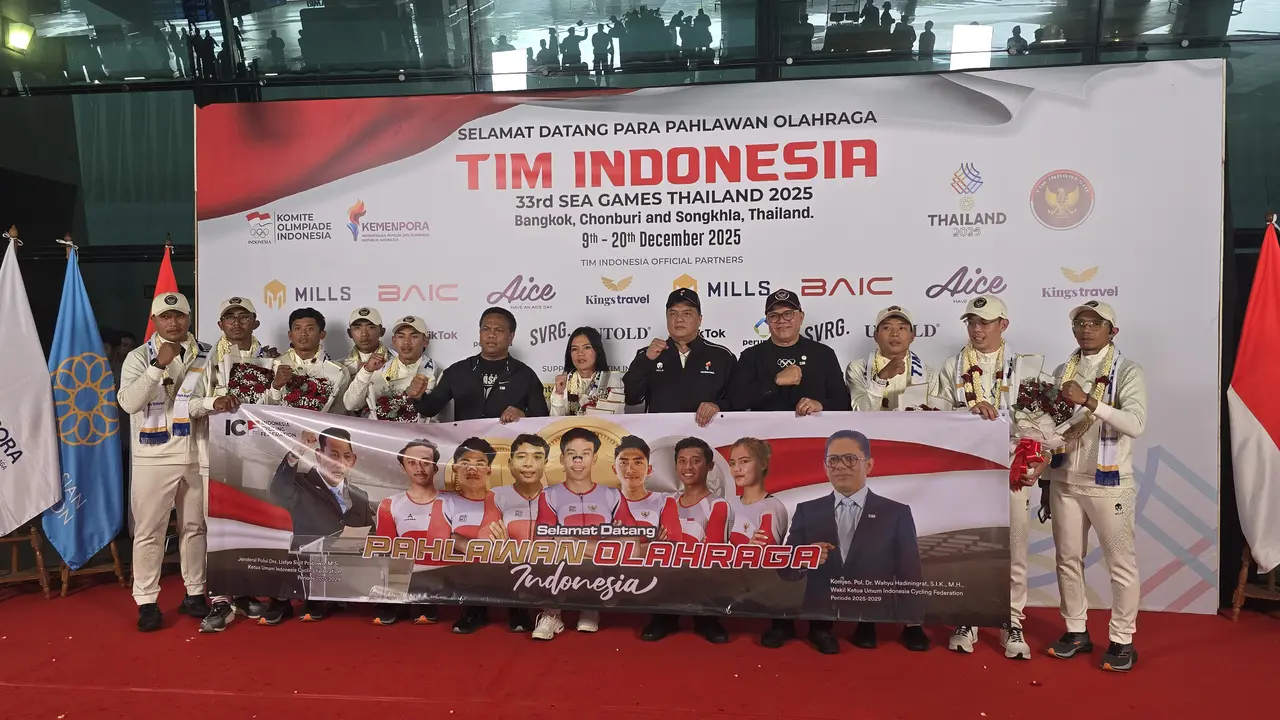 Kepulangan pembalap sepeda Ayustina Delia dari SEA Games 2025