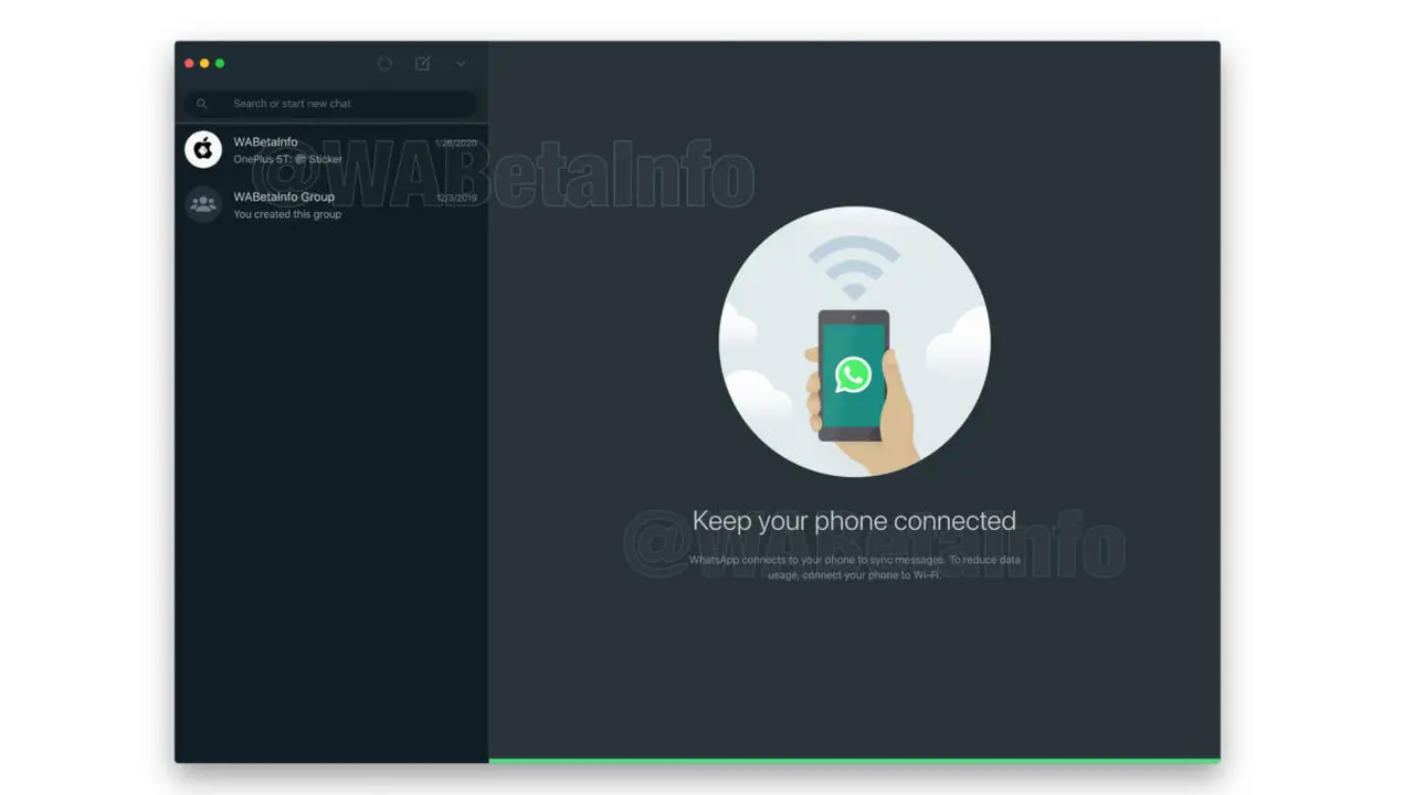 WhatsApp dark mode