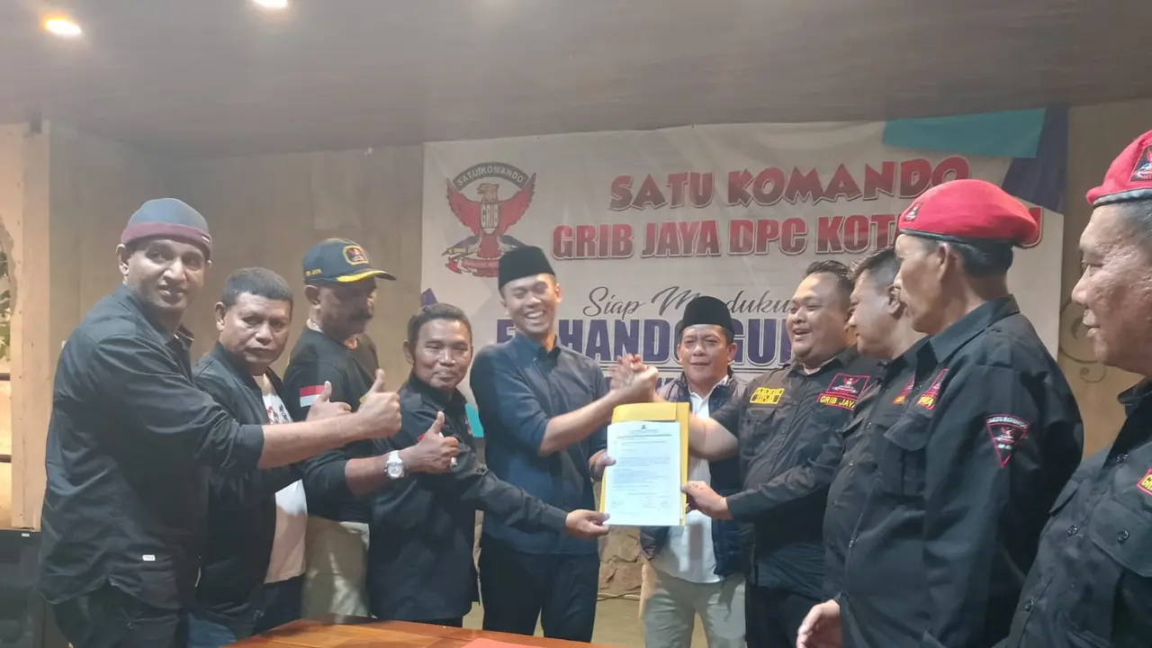 DPD Gerakan Rakyat Indonesia Bersatu (GRIB) Jaya Jatim mendeklarasikan dukungan memenangkan paslon Firhando Gumelar-H. Rudi (GURU).