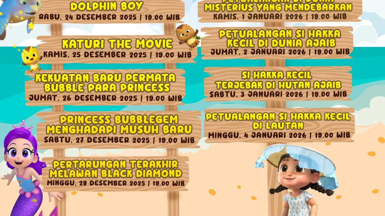 Mentari TV Temani Liburan Sekolah dengan Program Animasi Seru Hingga Awal 2026