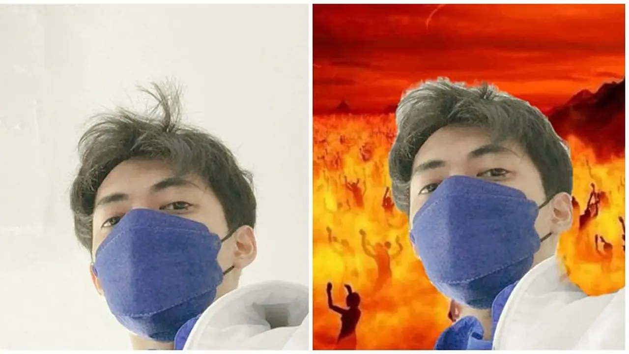 Pria Ini Minta Netizen Edit Latar Fotonya yang Kosong, 7 Hasilnya Bikin Tepuk Jidat