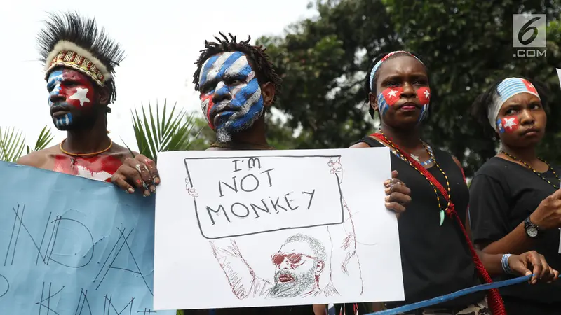 Demo di Depan Istana, Mahasiswa Papua Tuntut Referendum