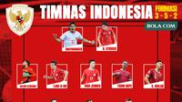 Timnas Indonesia - Starting Timnas Indonesia Full Pemain Naturalisasi (Bola.com/Adreanus Titus)