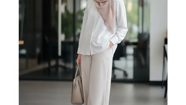 Outfit Santai Tapi Stylish untuk Kerja Setelah Lebaran (AI)