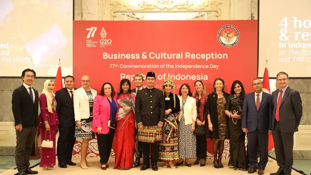 KJRI Istanbul menyelenggarakan acara Business and Cultural Reception, bertempat di Shangri-La Bosphorus Hotel, Istanbul Turki (11/10/2022). (Dok: Kemlu RI)