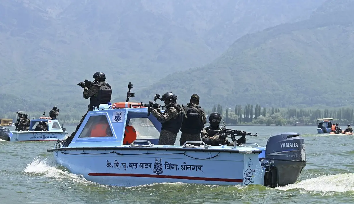 <p>Pertemuan tersebut akan menjadi acara internasional penting pertama di Kashmir sejak New Delhi mencabut wilayah semi-otonomi pada 2019. (TAUSEEF MUSTAFA/AFP)</p>