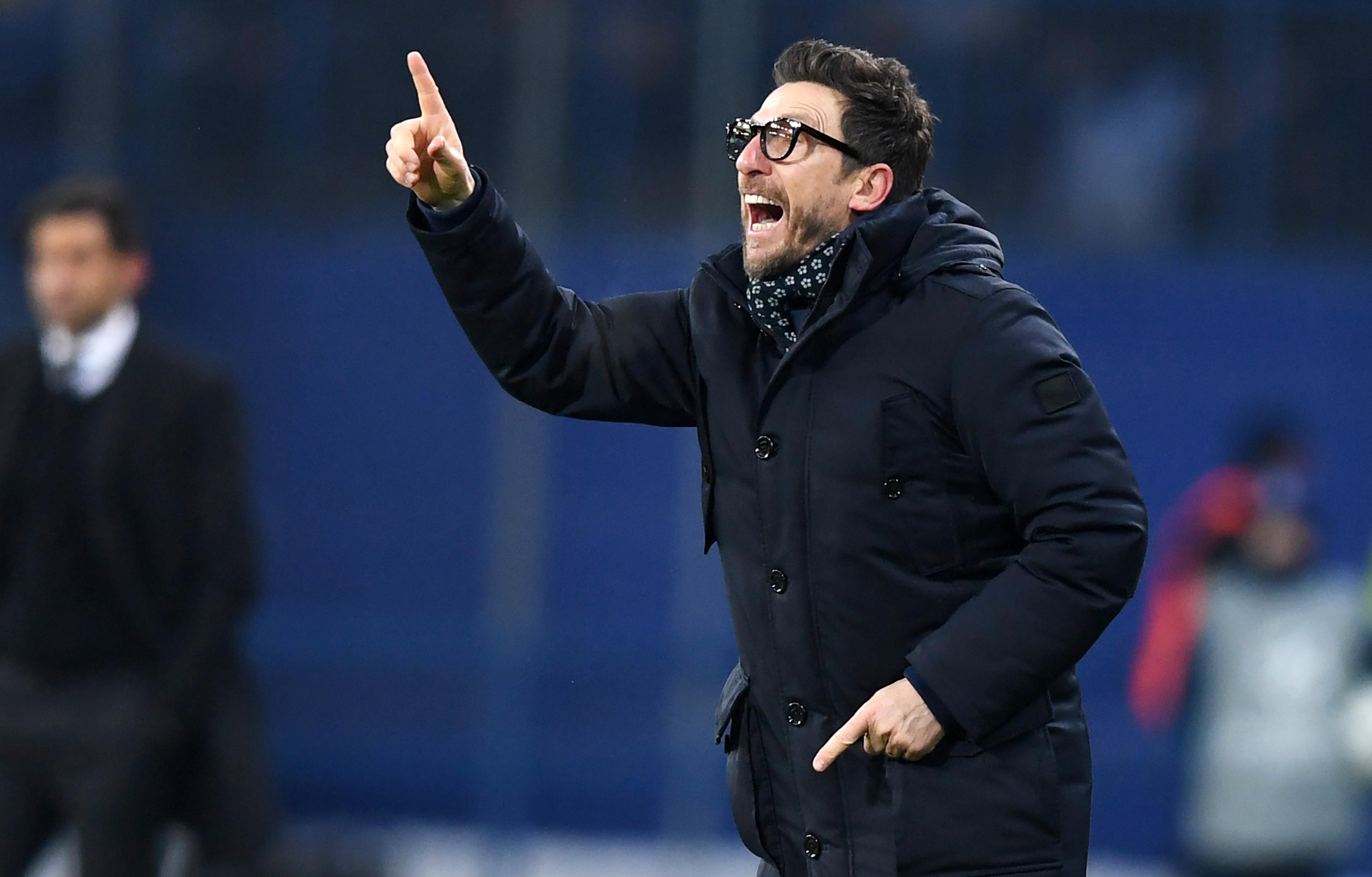Pelatih AS Roma, Eusebio Di Francesco (SERGEI SUPINSKY / AFP)